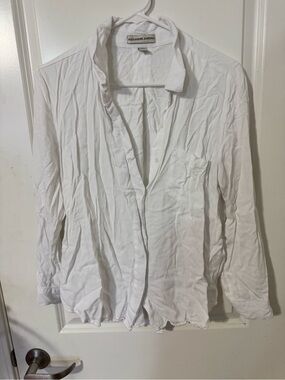 Alexander Jordan Women's White Button-Up Blouse